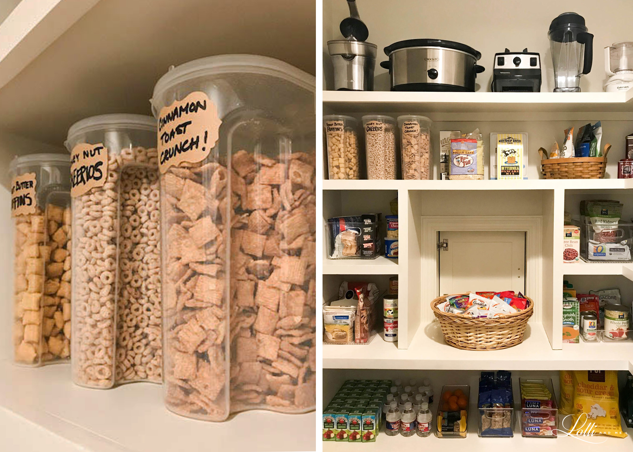 cereal storage pantry organization