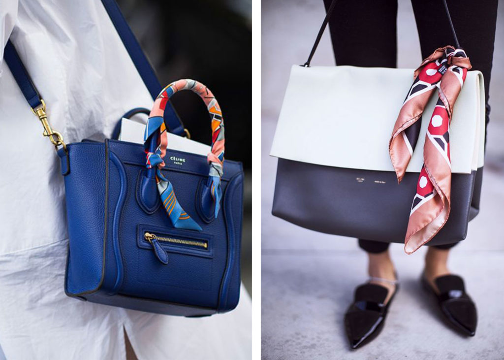 5 Ways to Style a Silk Scarf on a Bag – LIYA Collective