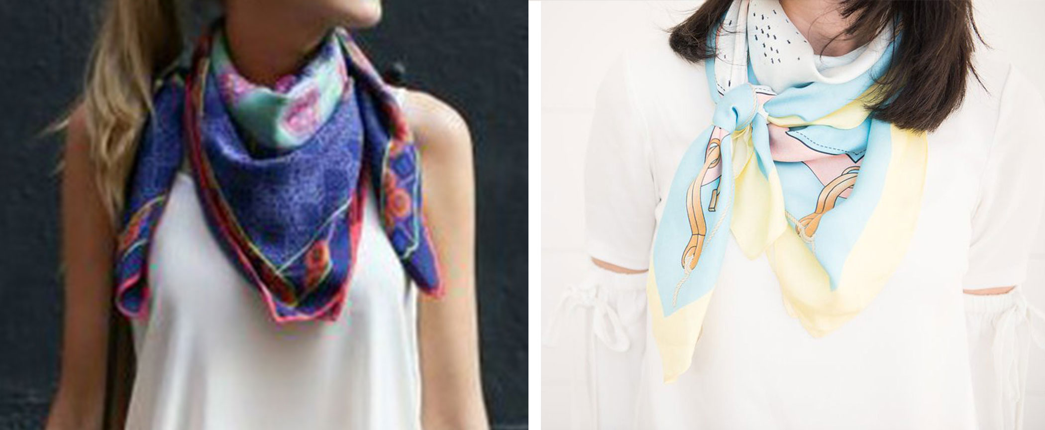 How To: Tie A Square Silk Scarf 5 Ways - ABOUT How To: Tie A